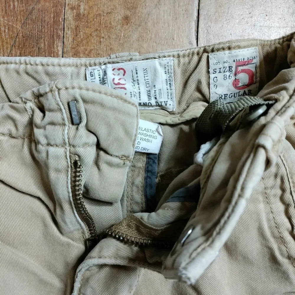 Gap size 5 boys Khaki cargo shorts cotton spring Easter summer utility shorts